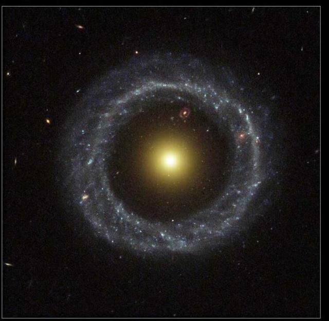 Hoag's Object, a beautiful ring galaxy, if you look closely at the 1 o'clock position you will see another even more distant ring galaxy.