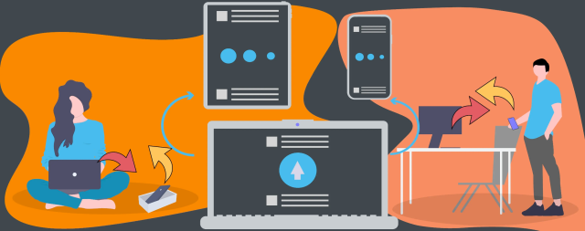 a featured image for kde connect, in which many devices are seen be connected to one another