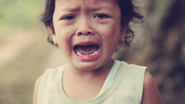 Hawaiian child crying