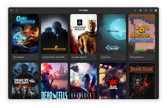 Cartridges launcher - Linux