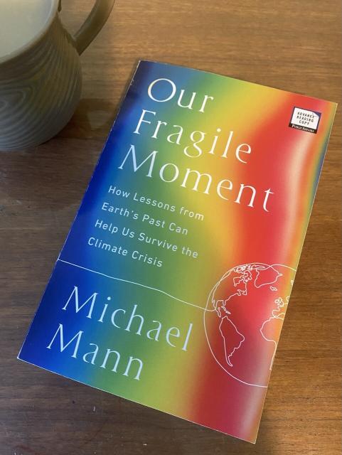 Our Fragile Moment by Michael Mann with rainbow cover 