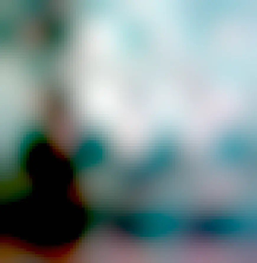 An illustration of a stylised futuristic skyline with the silhouettes of two figures in the foreground. Two text boxes say:

The future is here already. 

A.I. art has arrived. 