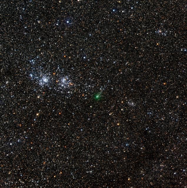 Comet C/2017 T2 (PanSTARRS) on January 23, 2020.

Adam Block/Steward Observatory/University of Arizona, CC BY-SA 3.0 US, via Wikimedia Commons. Color edits.