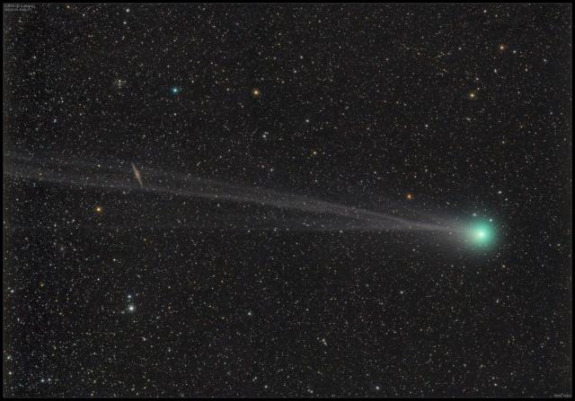 Comet C/2014 Q2 (Lovejoy) in early 2015.

NASA Goddard Space Flight Center from Greenbelt, MD, USA, Public domain, via Wikimedia Commons or Flickr: https://flic.kr/p/SkWt5a
