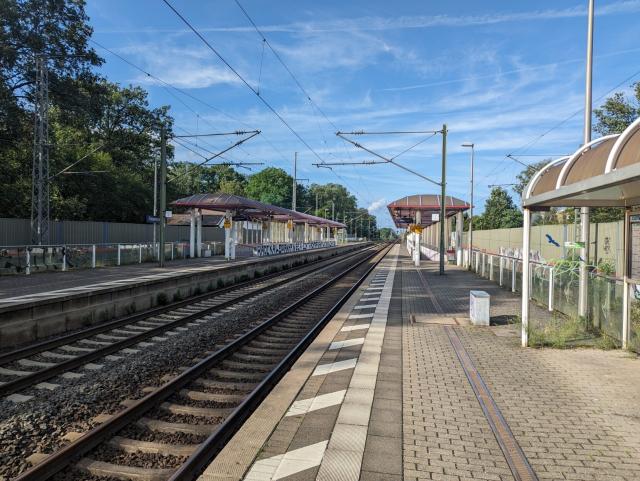 Empty S-Bahn station