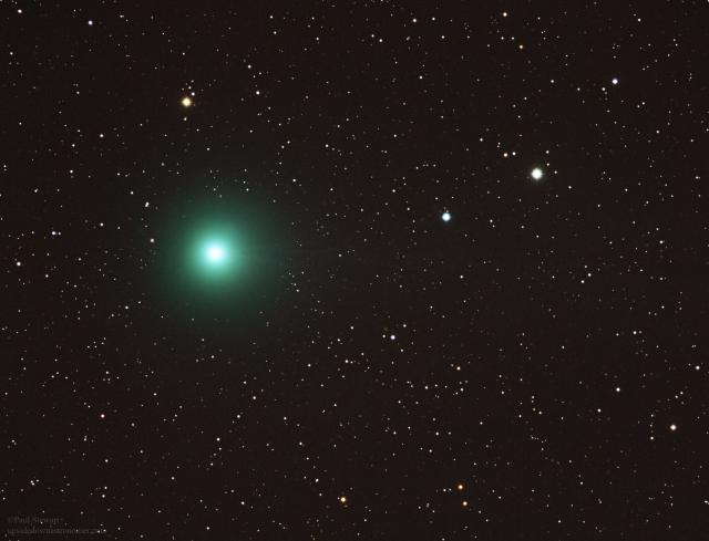 Comet C2014 Q2 on December 25, 2014.

Paul Stewart, CC BY 2.0, via Wikimedia Commons or Flickr: https://flic.kr/p/pzUnFT