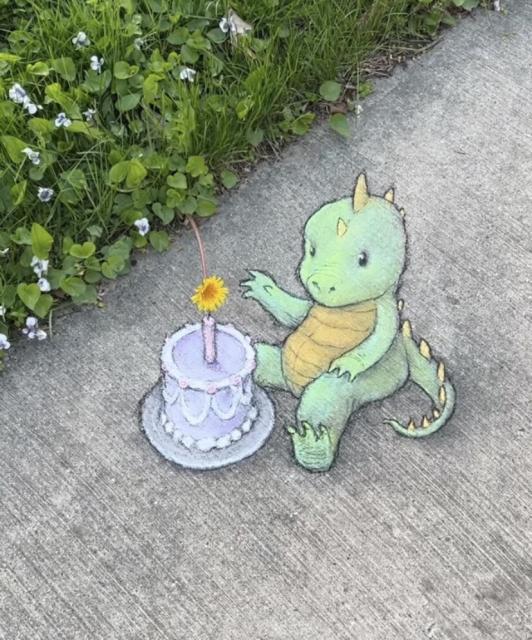 Street art by David Zinn