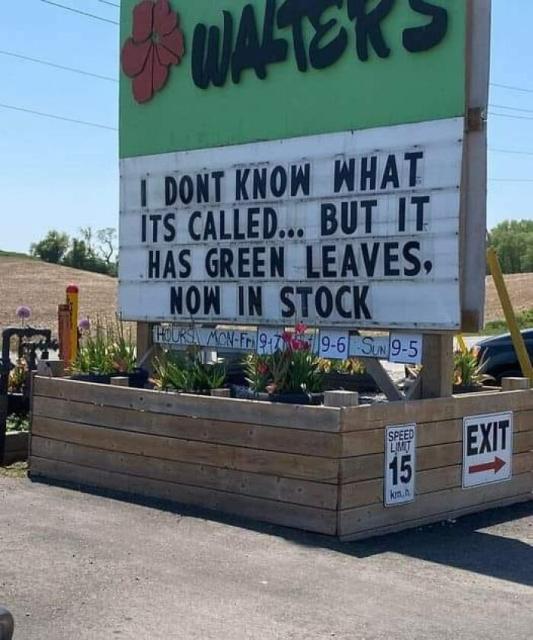 garden shop sign