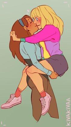 Mabel and Pacifica being doing gay thing
