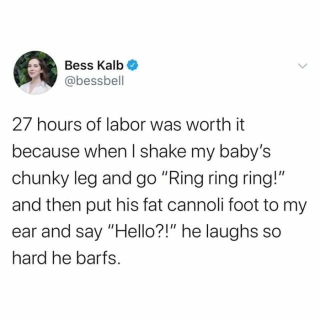 baby laughs hard