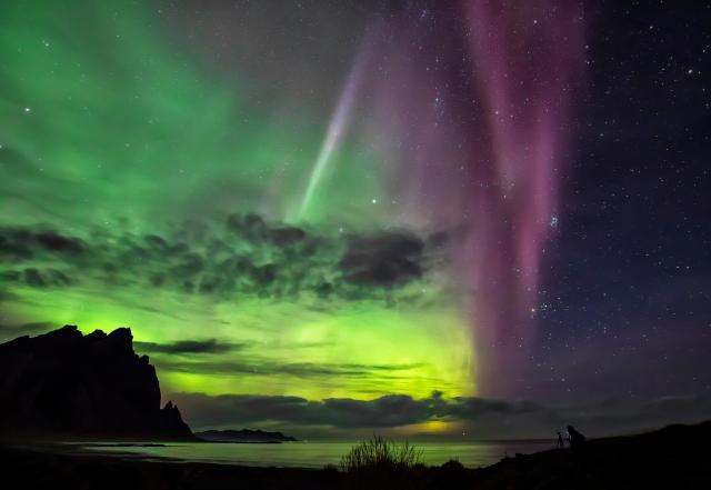 "First place in the 2021 IAU OAE Astrophotography Contest, category Aurorae (still images): Multicolored aurora in Iceland, by Marco Migliardi on behalf of Associazione Astronomica Cortina, Italy."

Marco Migliardi on behalf of Associazione Astronomica Cortina/IAU OAE, CC BY 4.0, via Wikimedia Commons.