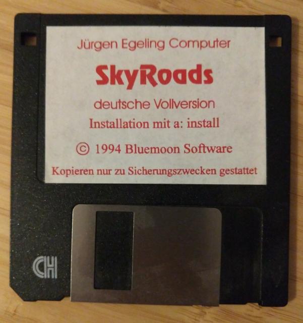 Floppy Version of SkyRoads, German Version