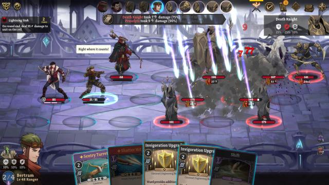 Gordian Quest battle screenshot