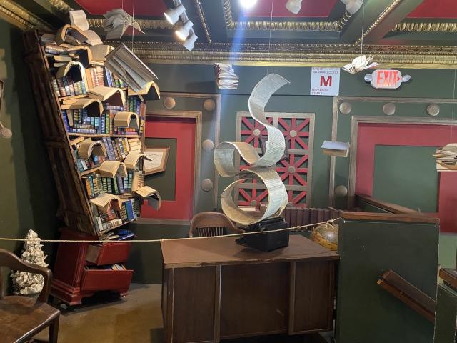 Art installation at The Last Bookstore