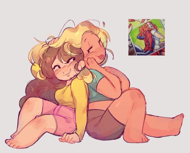 Bee and Fionna being doing gay thing