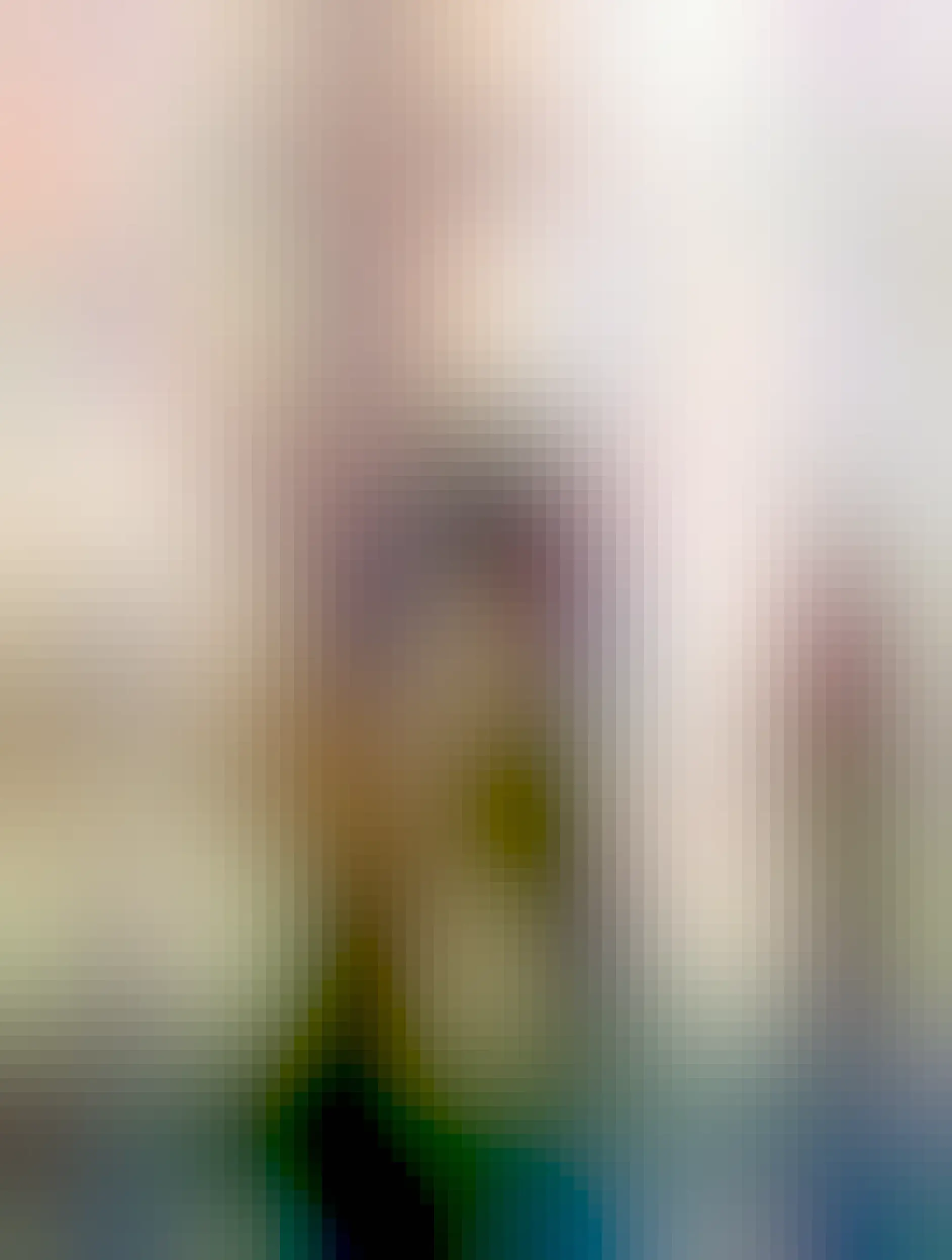 Cat standing on the bed. She’s cute as always.