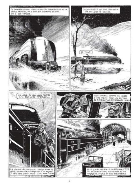 Comic page, multiple panels, French version.