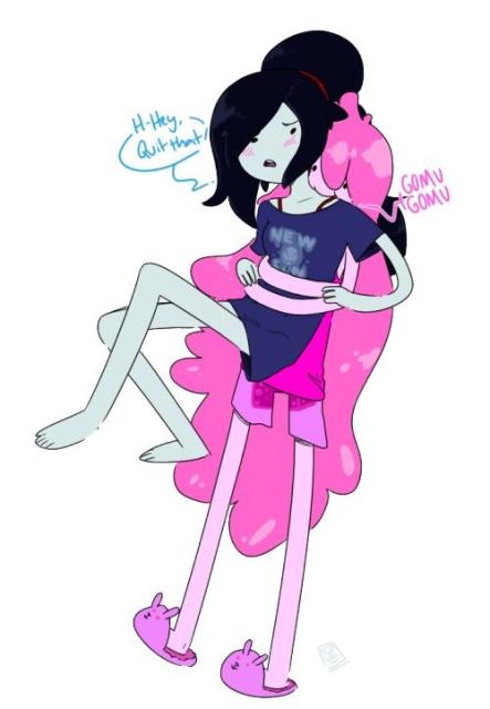 
Marciline & Bubblegum being doing gay thing
