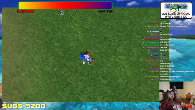 The camera zooms out to reveal a repeating grass texture and nothing else