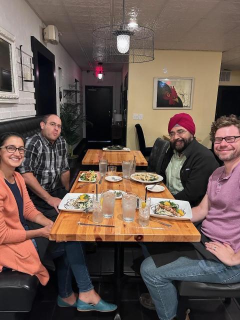 Another dinner photo with Harmit