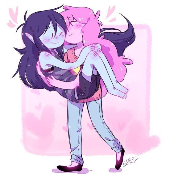 Marciline & Bubblegum being doing gay thing