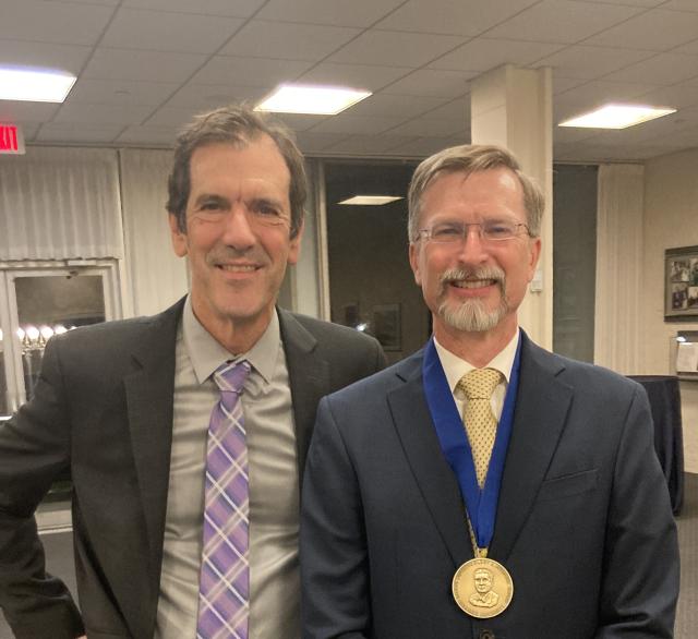 Image of Craig Crews and Ray Deshaies at the Gabbay Award Ceremony