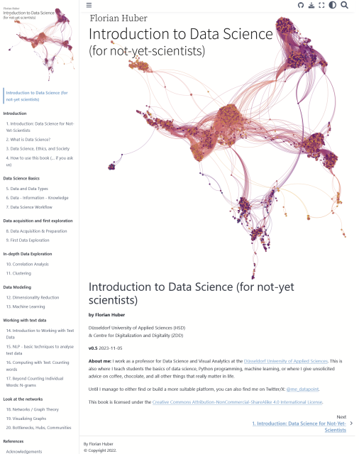 Introduction to Data Science book cover