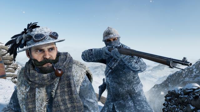 Isonzo screenshot in the Alps - chilly eh?
