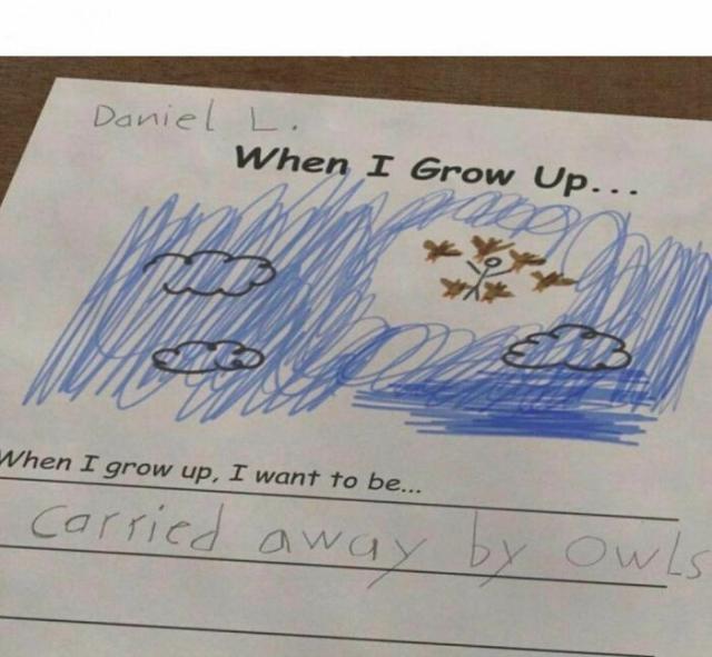 carried away by owls