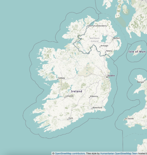 Map of Ireland