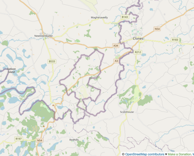 map of the Drummully Polyp
