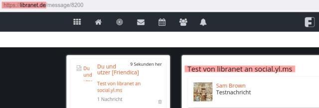 TestDM from Libranet to social.yl.ms