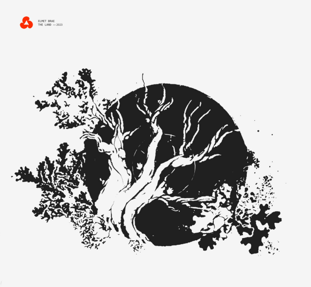 Elmet Brae album cover featuring an old twisted tree on a black circle.