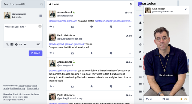 Mastodon website keeps playing videos if you click back to Home