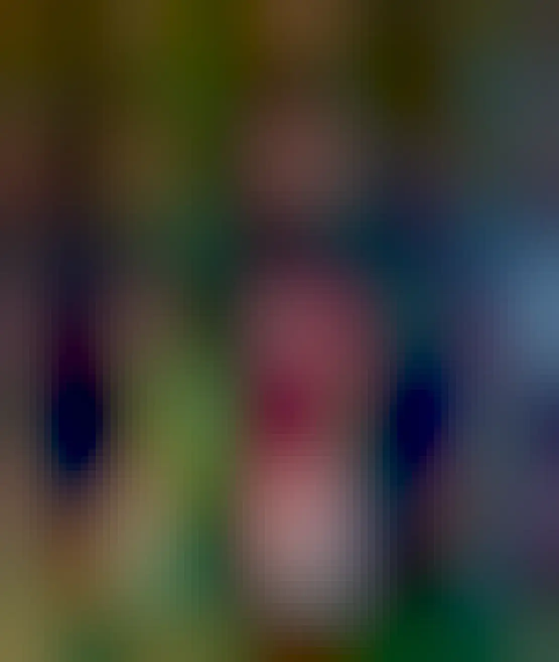 Giant Penguin next to a giant tree