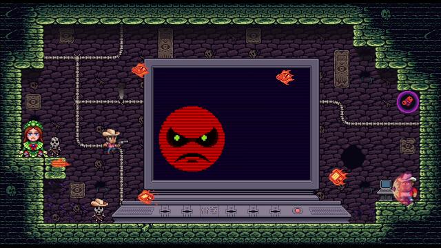 The Prisoning: Fletcher's Quest screenshot, showing an angry computer