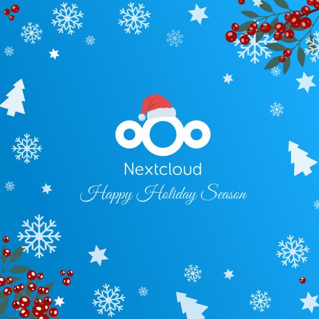 Nextcloud wishes Happy holidays season 2023