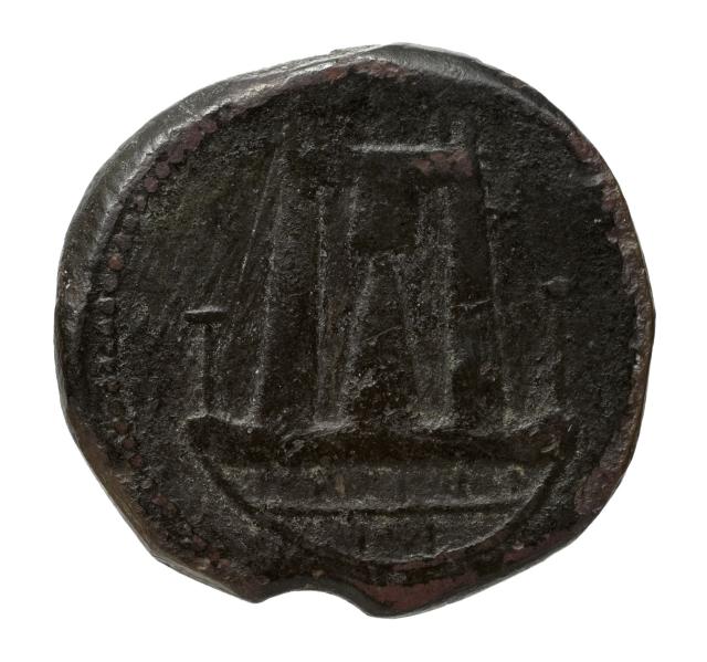 Bronze coin from Paphos.

Bibliothèque nationale de France, Public domain, via Wikimedia Commons.