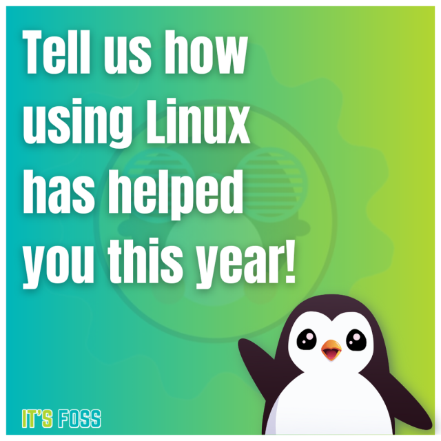 Tell us how using Linux has helped you this year!