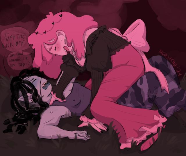 Marciline & Bubblegum being doing gay thing