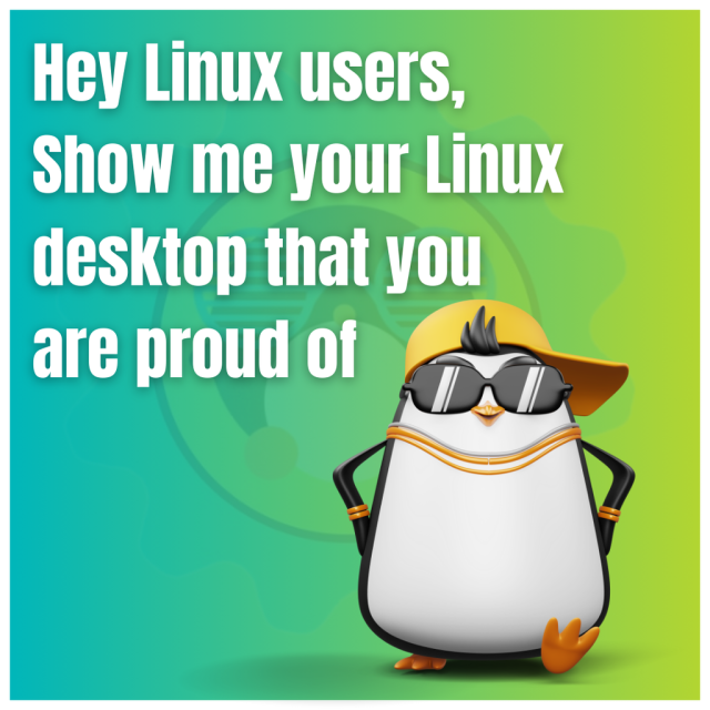 Hey Linux users, show me your Linux desktop that you are proud of.
