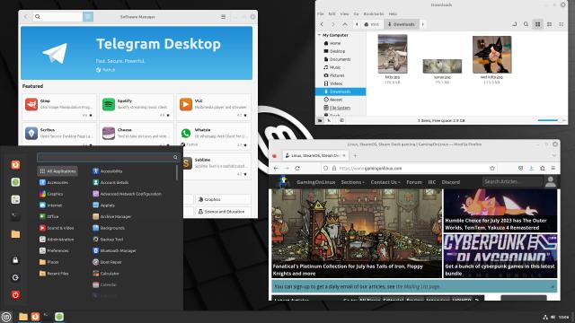 Linux Mint screenshot with Cinnamon desktop environment