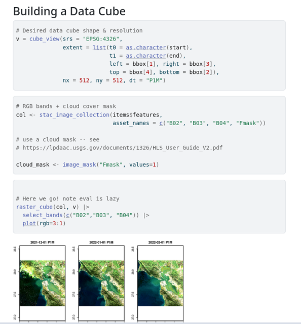 Screenshot from the package documentation