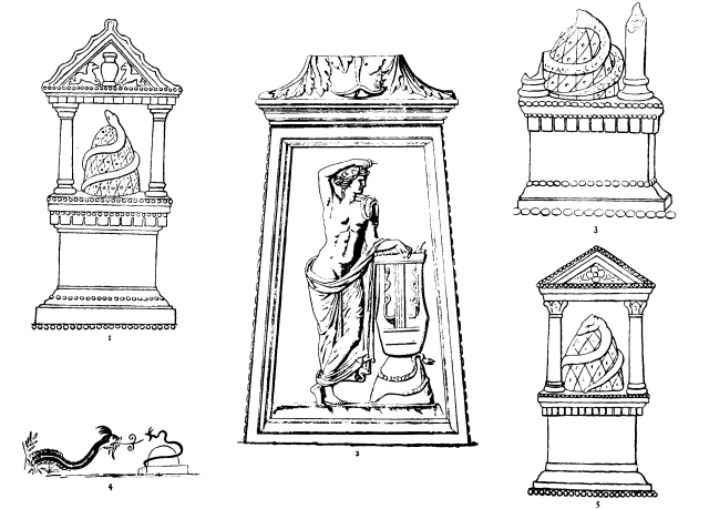 Figures from Table 4 of Roscher's Neue Omphalosstudien.