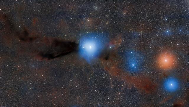 "Reflection Nebula Bernes 149 in Dark Cloud Lupus 3."

CTIO/NOIRLab/DOE/NSF/AURA/ T.A. Rector (University of Alaska Anchorage/NSF’s NOIRLab) Image Processing: D. de Martin & M. Zamani (NSF’s NOIRLab), CC BY 4.0, via Wikimedia Commons.
