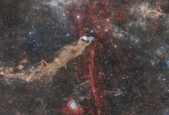 "Wolf's Cave Nebula lbn 528."

Gianni.lacroce, CC BY-SA 4.0, via Wikimedia Commons.