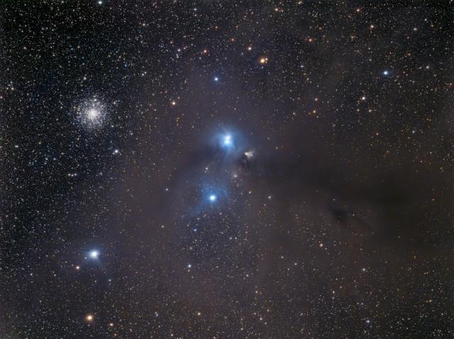 "Caldwell 68 Corona Australis Dark Molecular Cloud."

Dylan O'Donnell, deography.com, CC0, via Wikimedia Commons.