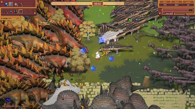 Time Survivors screenshot fighting off dinosaurs 