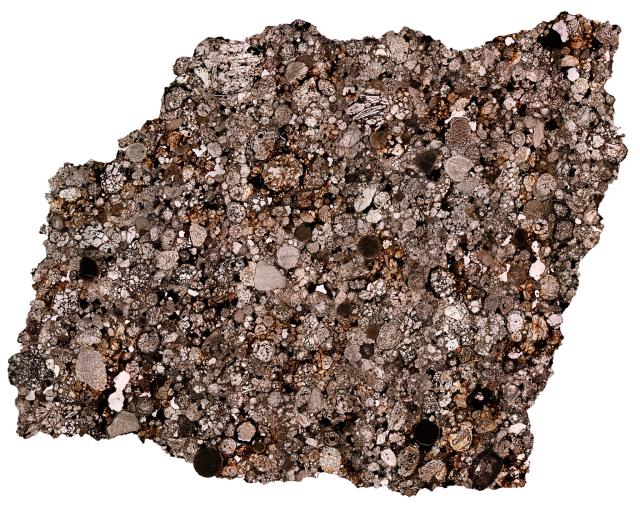 "Saratov Meteorite Thin Section."

Solar Anamnesis, CC BY-NC-ND 2.0 via Flickr: https://flic.kr/p/2jdauit