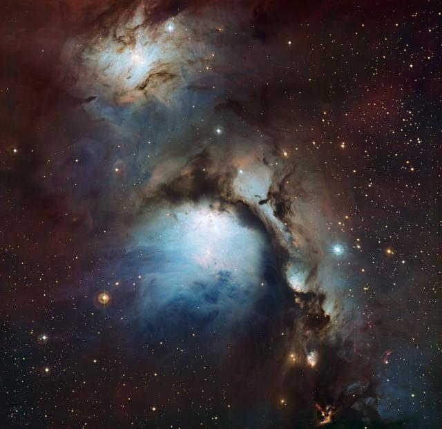 "Image of Messier 78 captured with a telescope at the La Silla Observatory."

ESO/Igor Chekalin, CC BY 4.0, via Wikimedia Commons.
